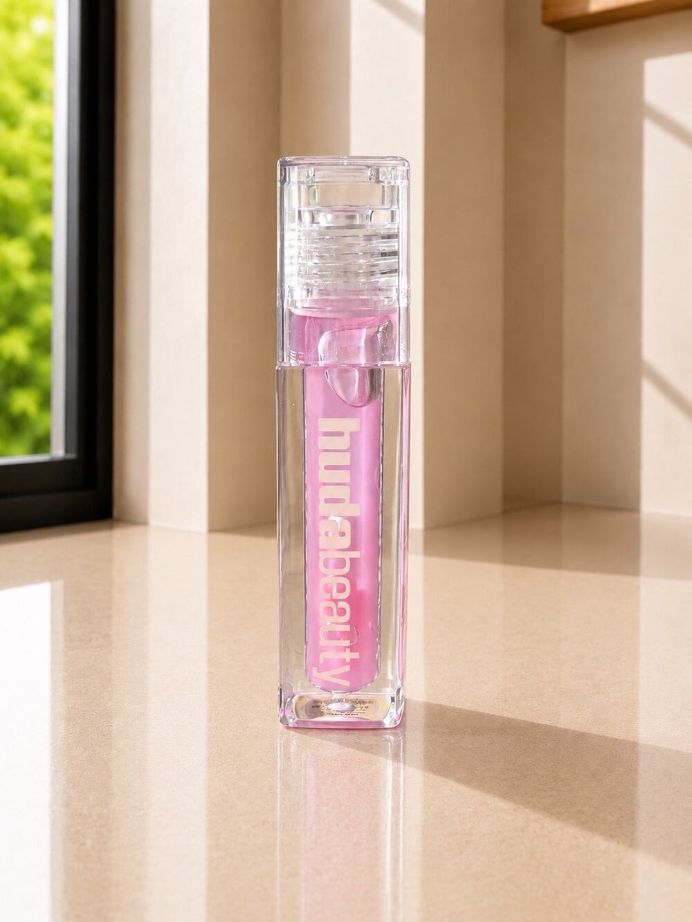 $21 New Huda Beauty Faux Filler Jelly Oil Juicy Goji Lip Oil 3.9mL